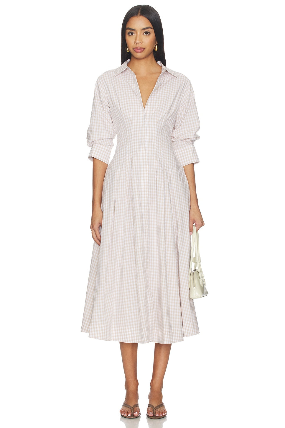 Jazz Pintuck Midi Dress SIMKHAI
