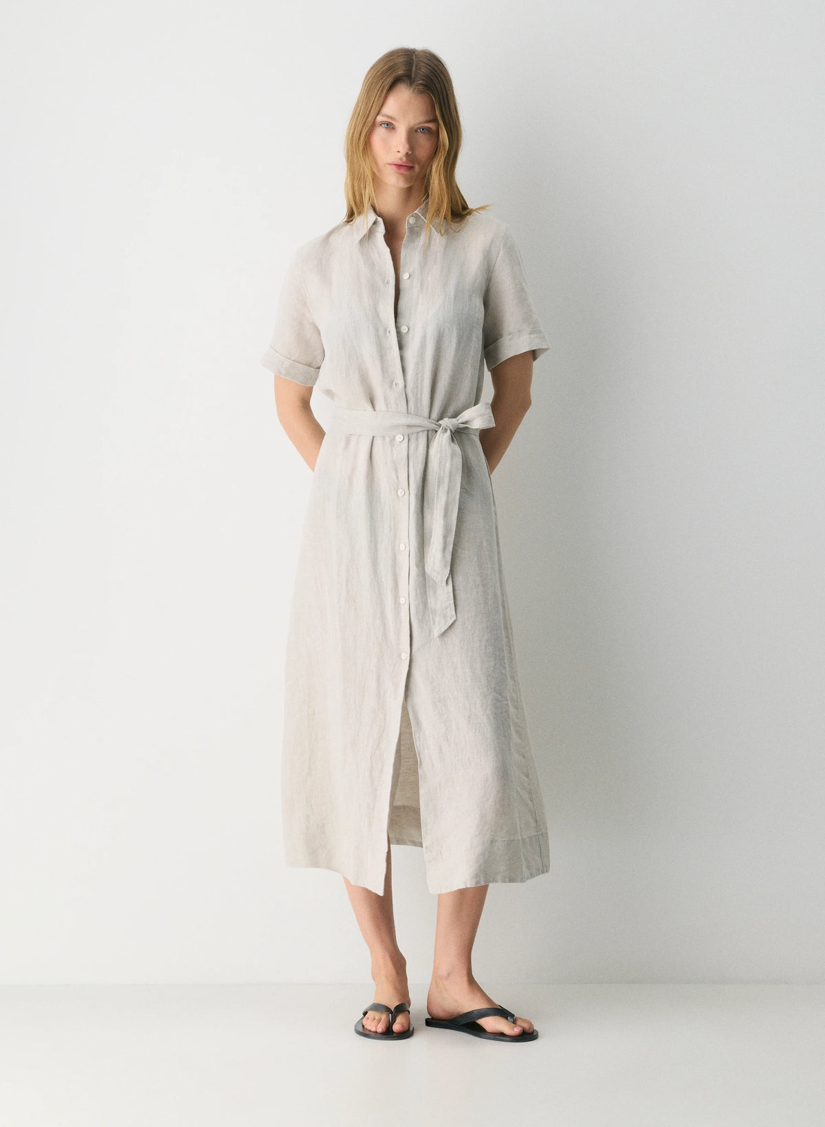 Eleta Linen Maxi Dress