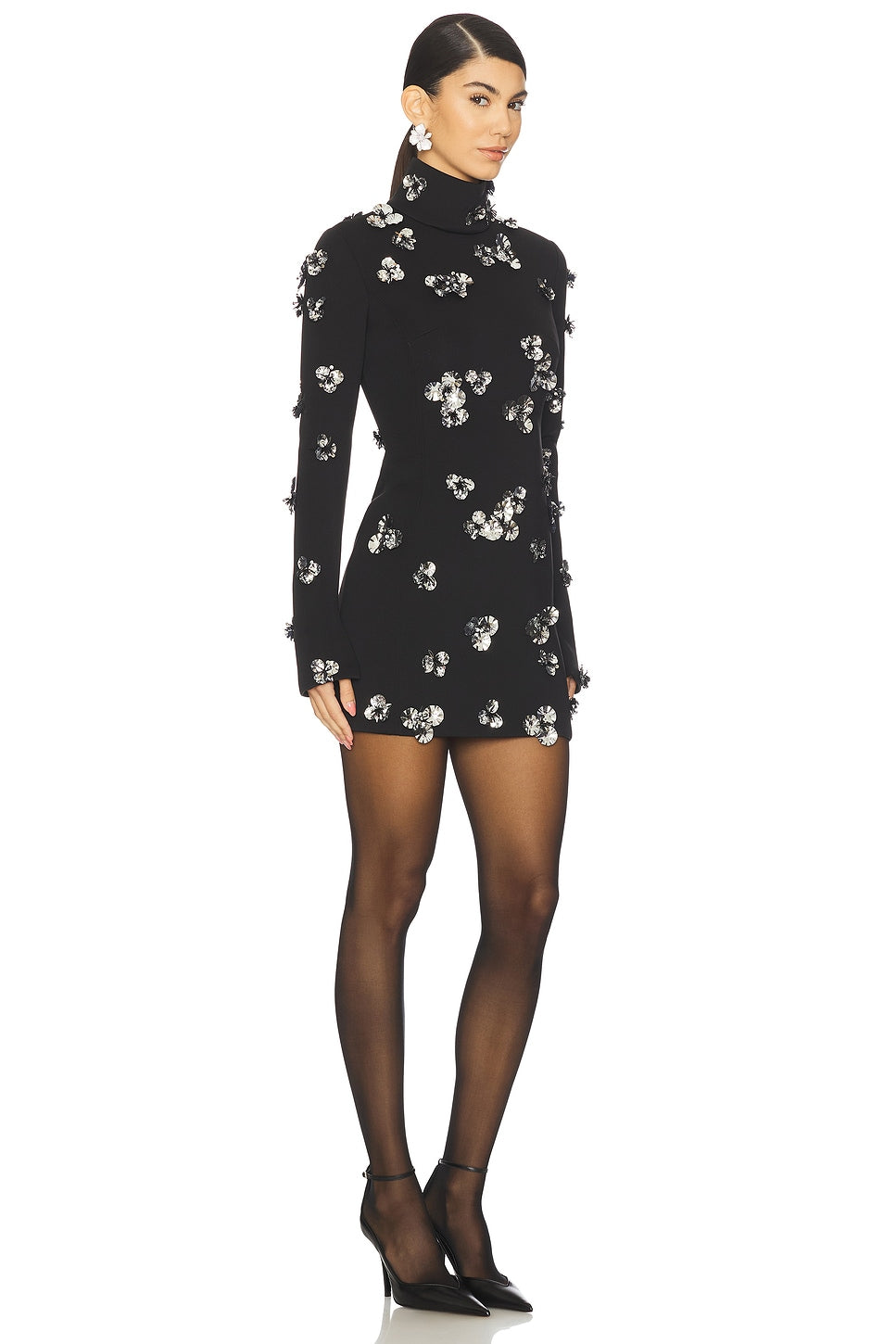 Embroidered Crepe Dress Blumarine