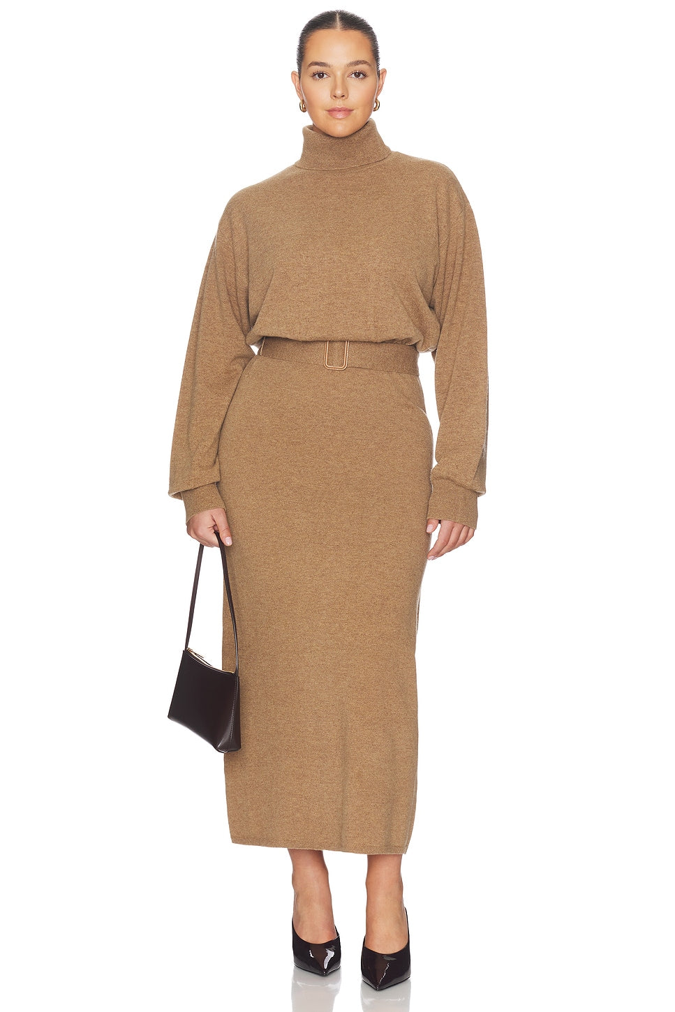Leslia Belted Midi Dress L'Academie