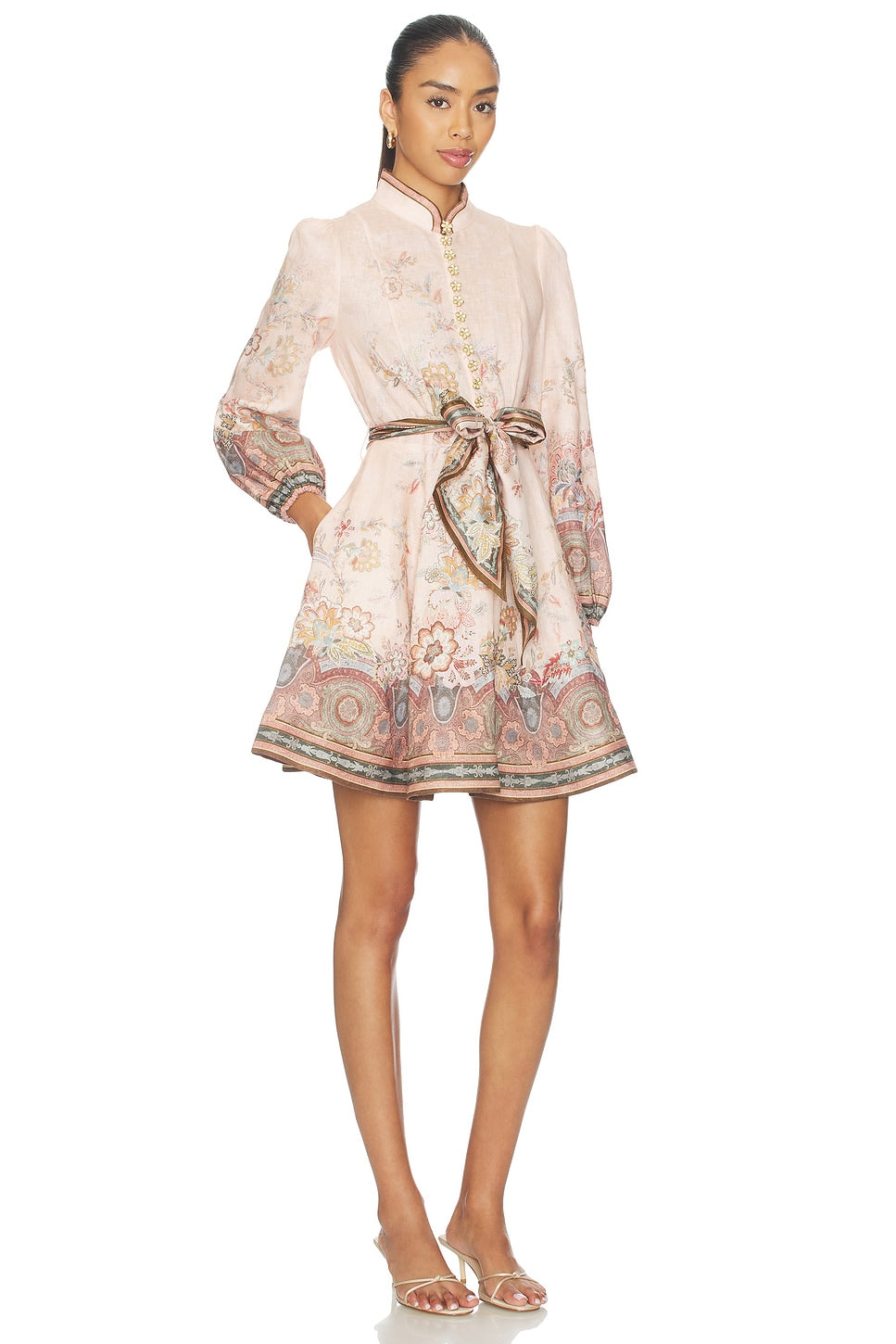 Alchemy Button Mini Dress Zimmermann