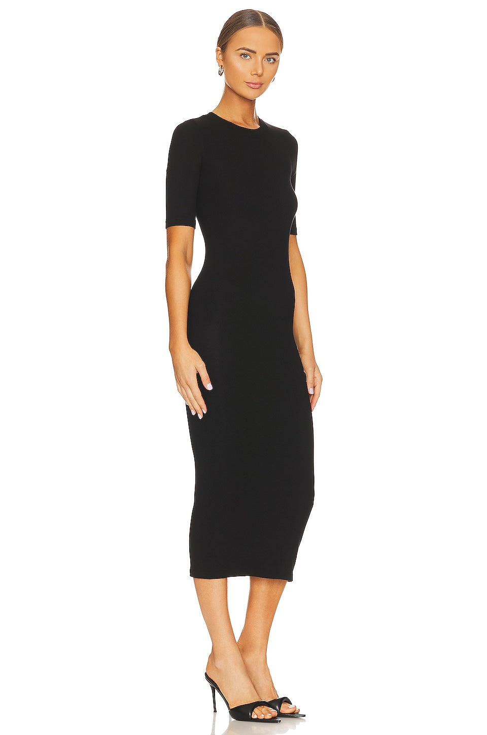Half Sleeve Crew Midi Dress Enza Costa