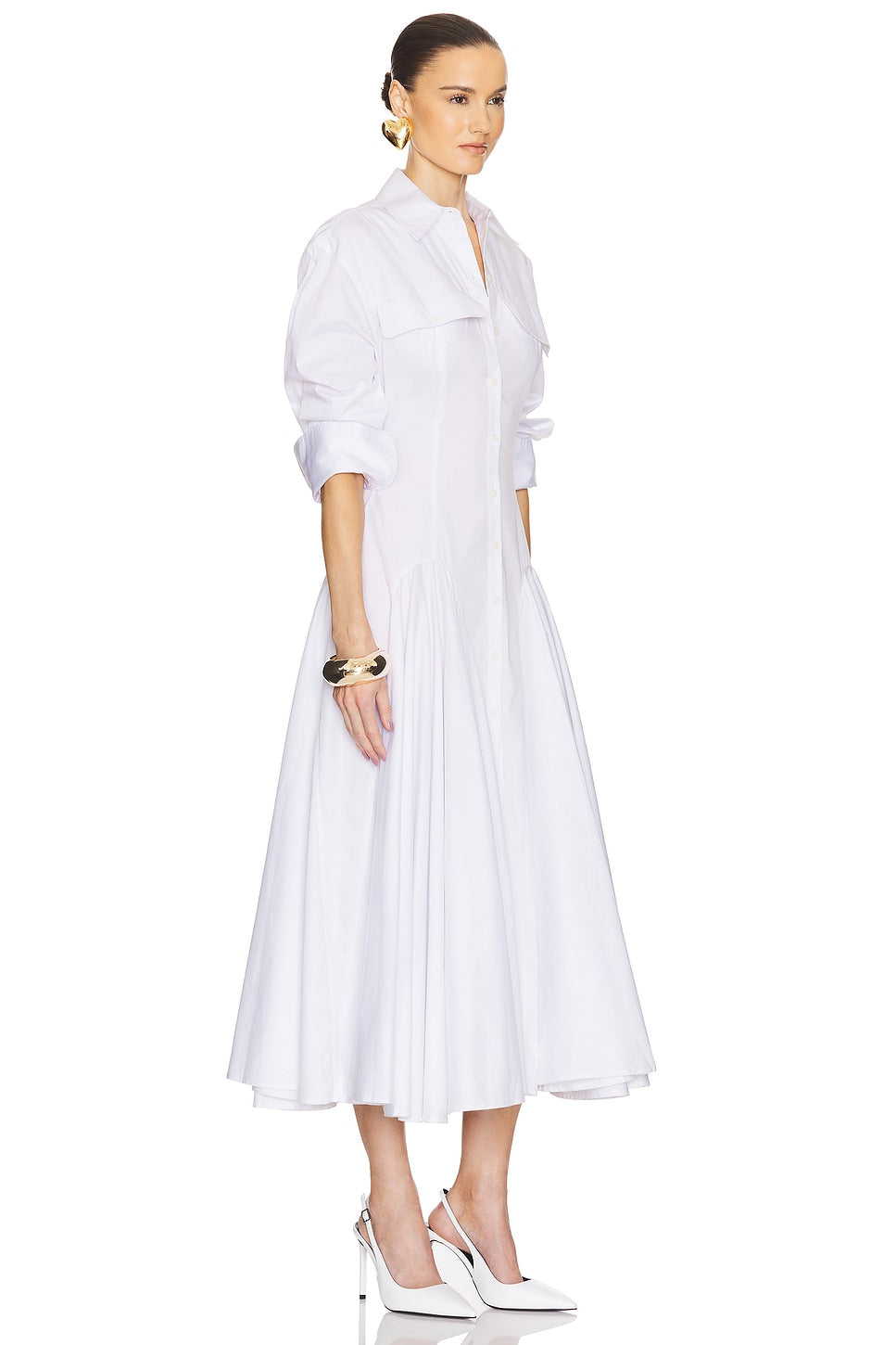 Godet Shirt Dress Helsa