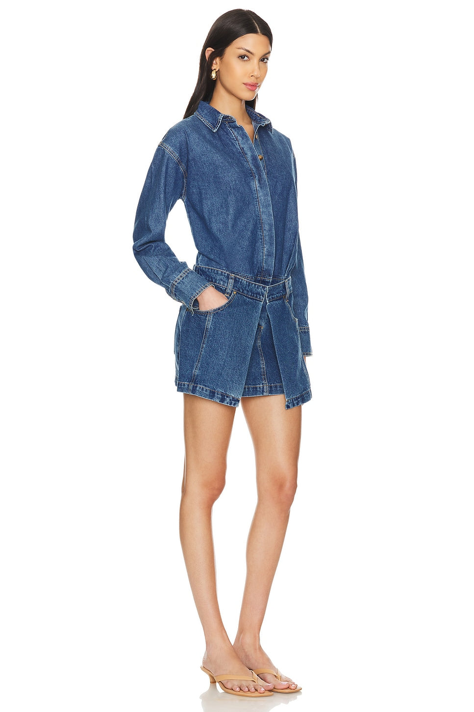 Overturn Denim Mini Dress is Sold Out