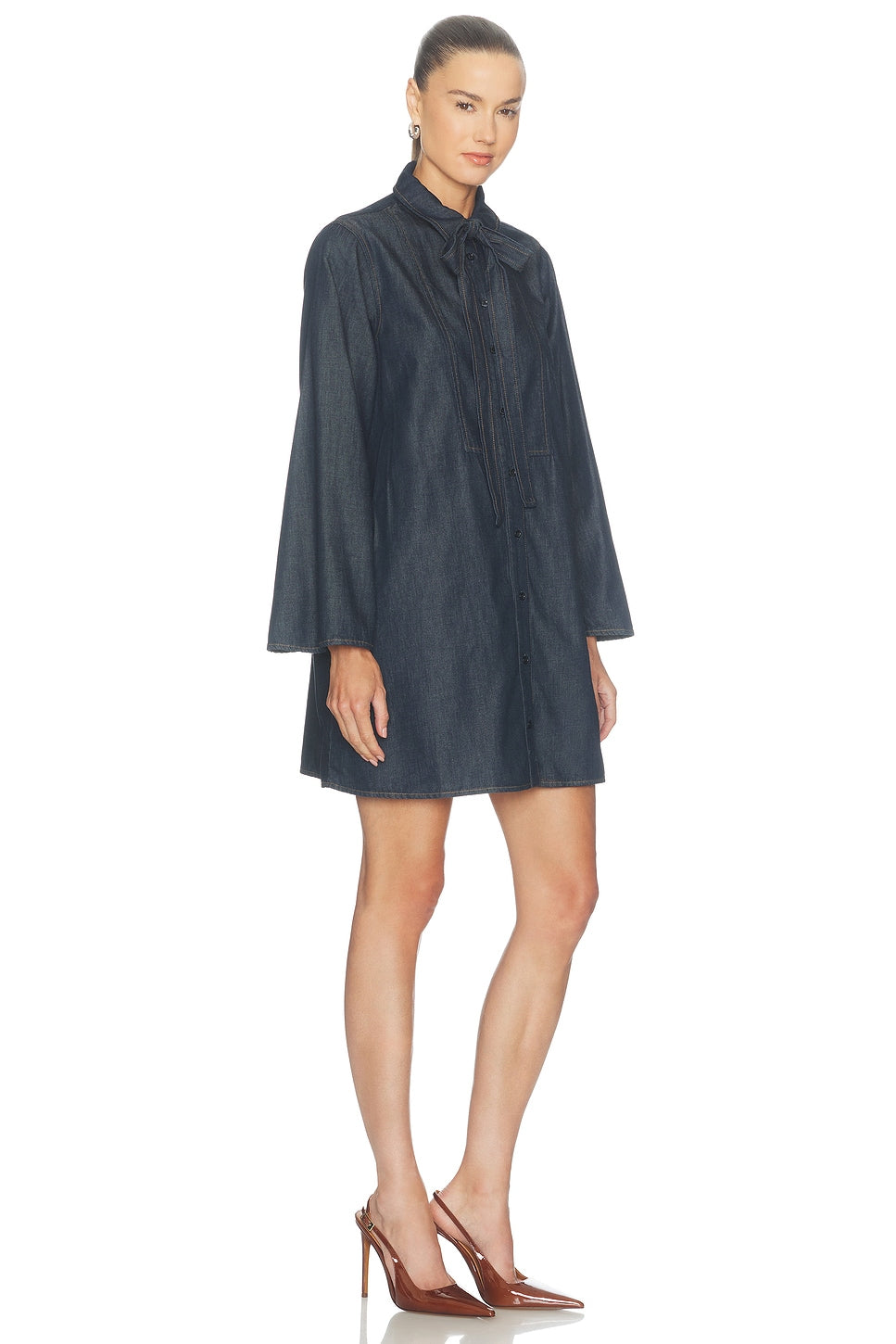 The Denim Tuxedo Dress FRAME