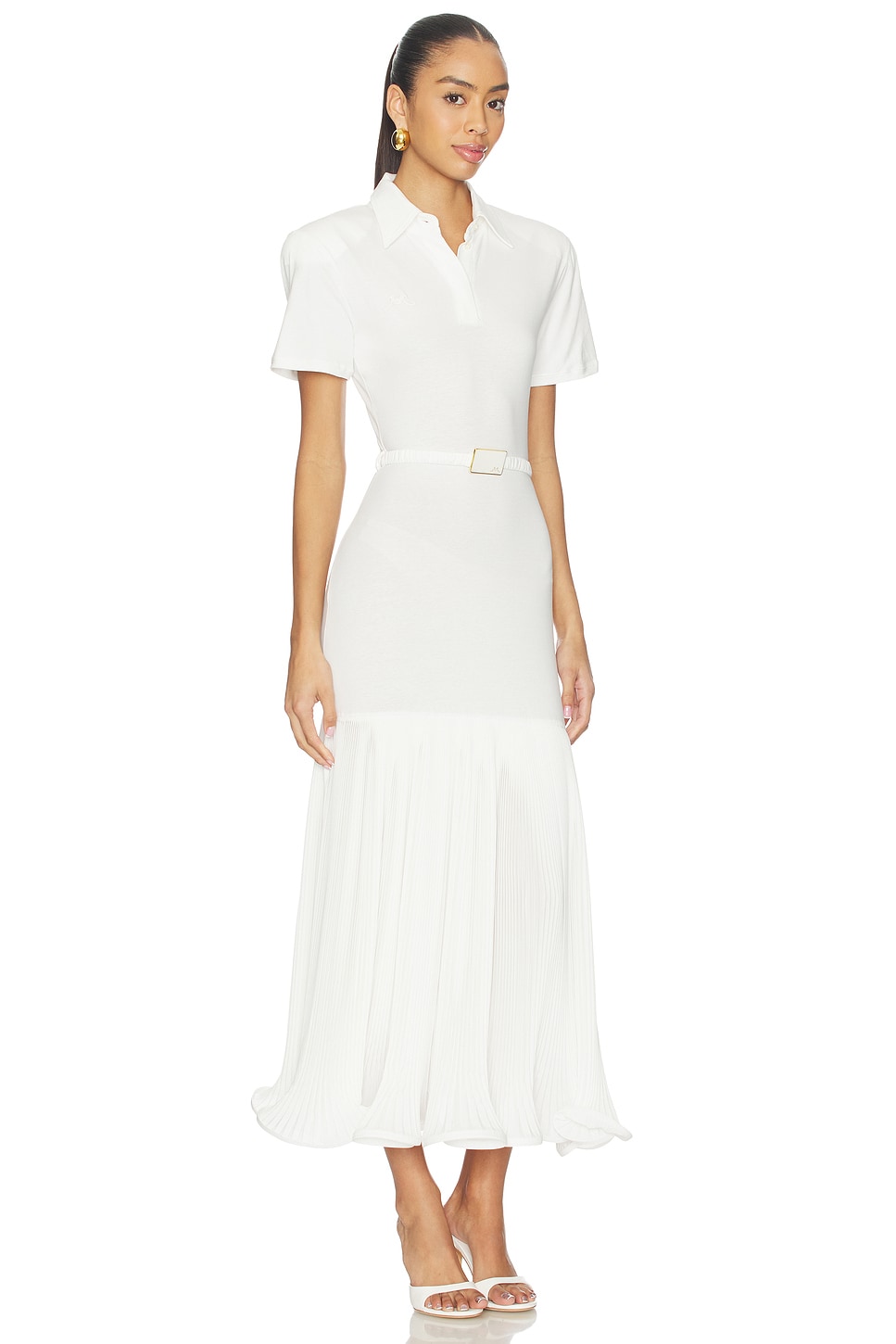 Polo Dress With Pleated Skirt Rowen Rose