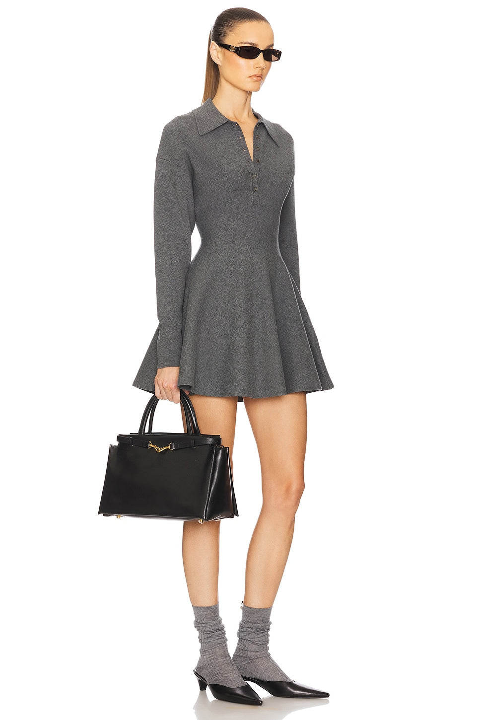 Saffron Mini Knit Dress Helsa