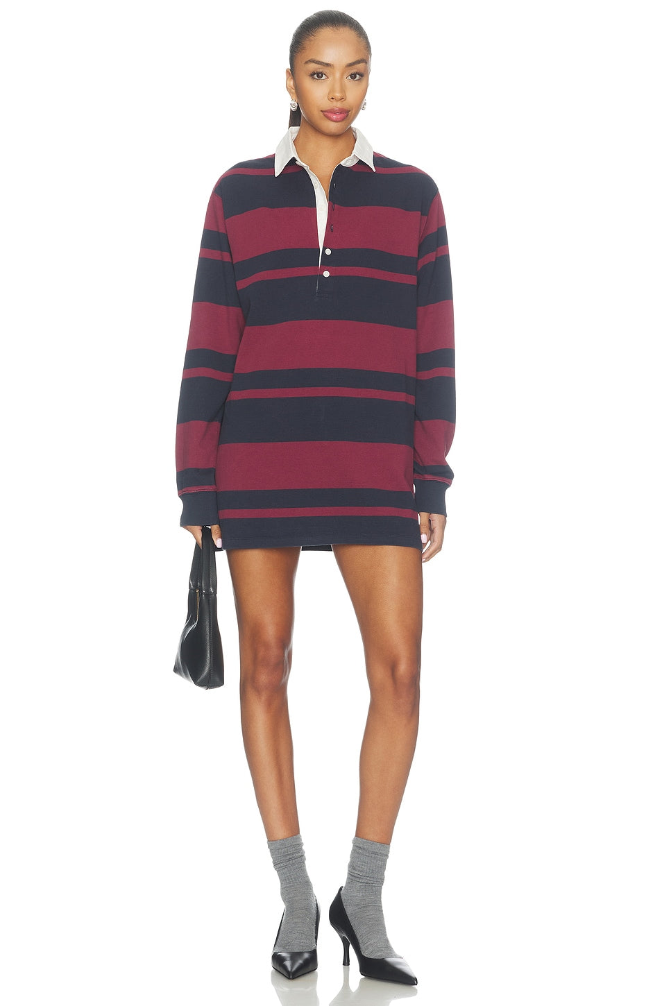 The Knit Rugby Mini Dress Good American