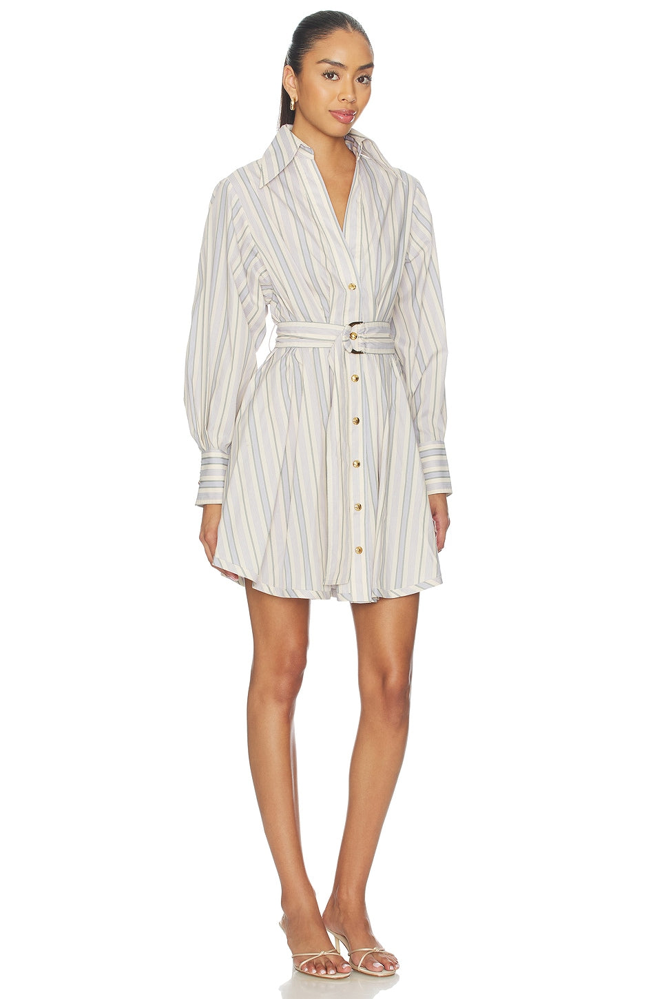 Stripe Tuck Mini Dress Zimmermann