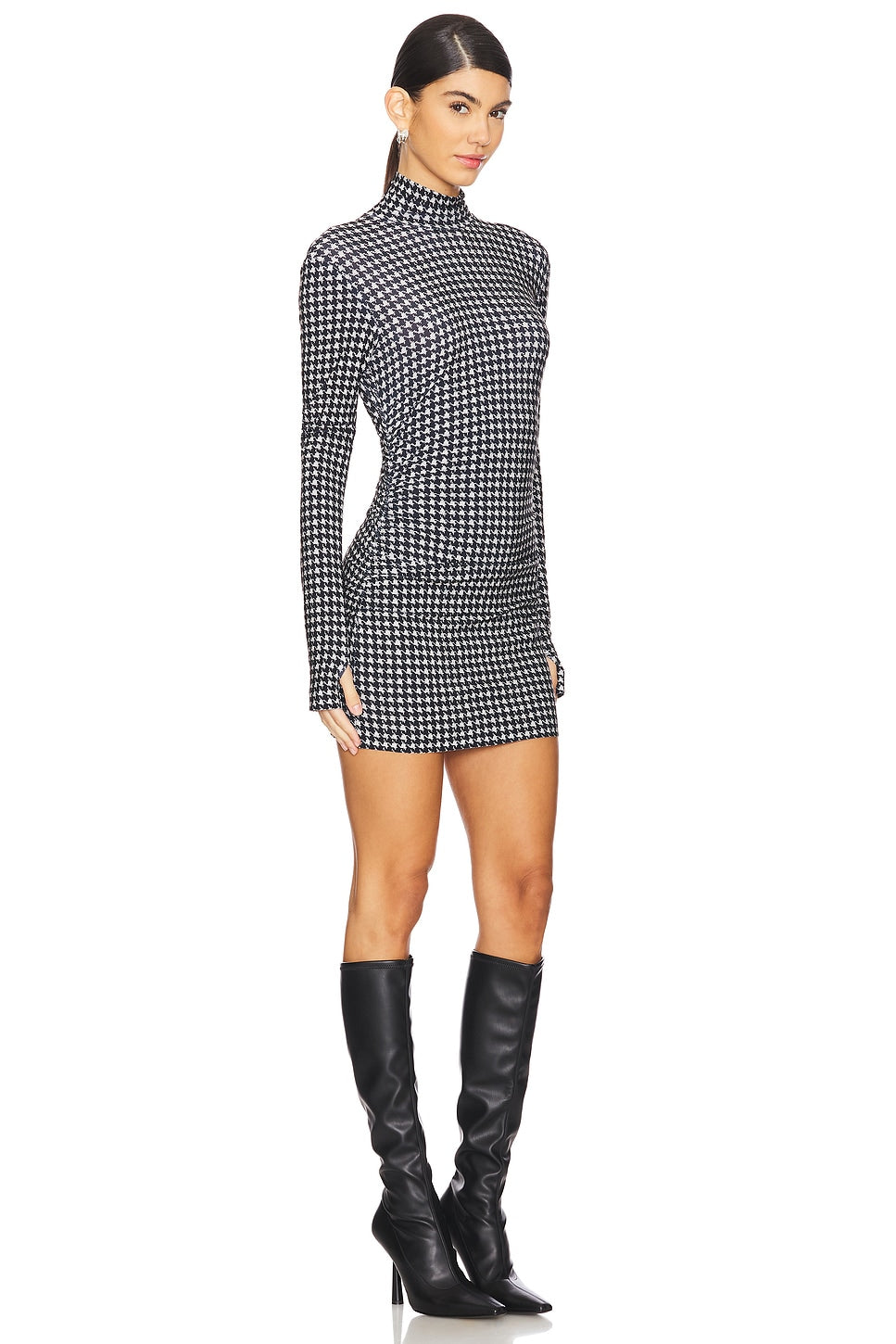 Long Sleeve Turtleneck Pickleball Dress Norma Kamali