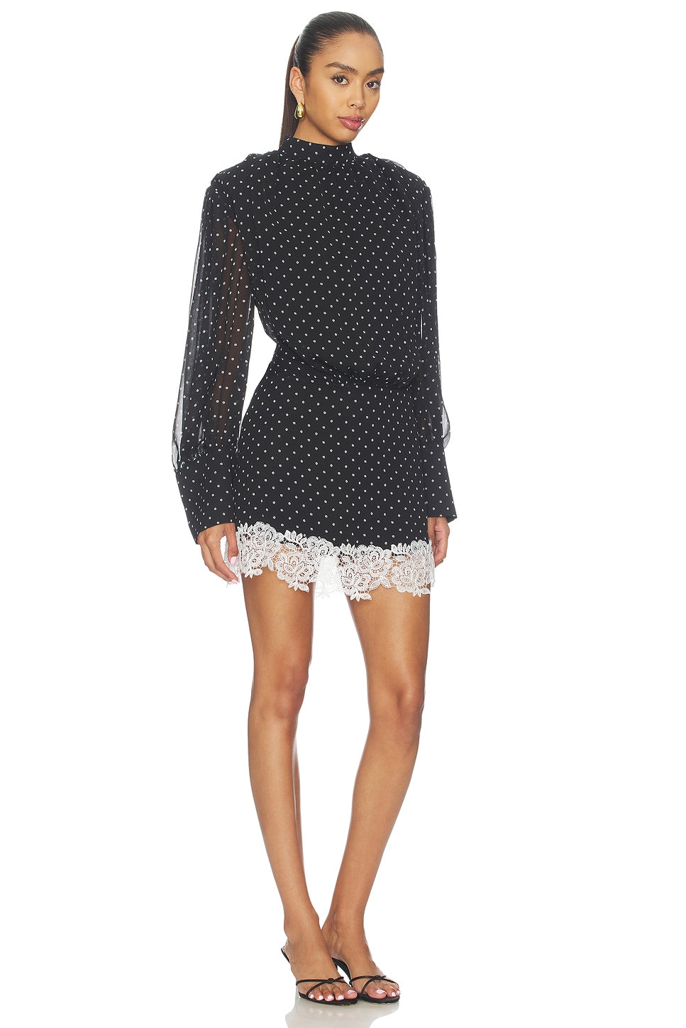 Mini Dress Longsleeve Lace Detail ROTATE