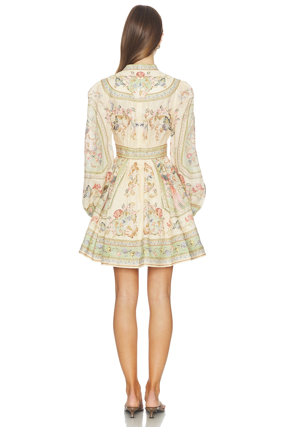 Roselight Plunge Mini Dress Zimmermann