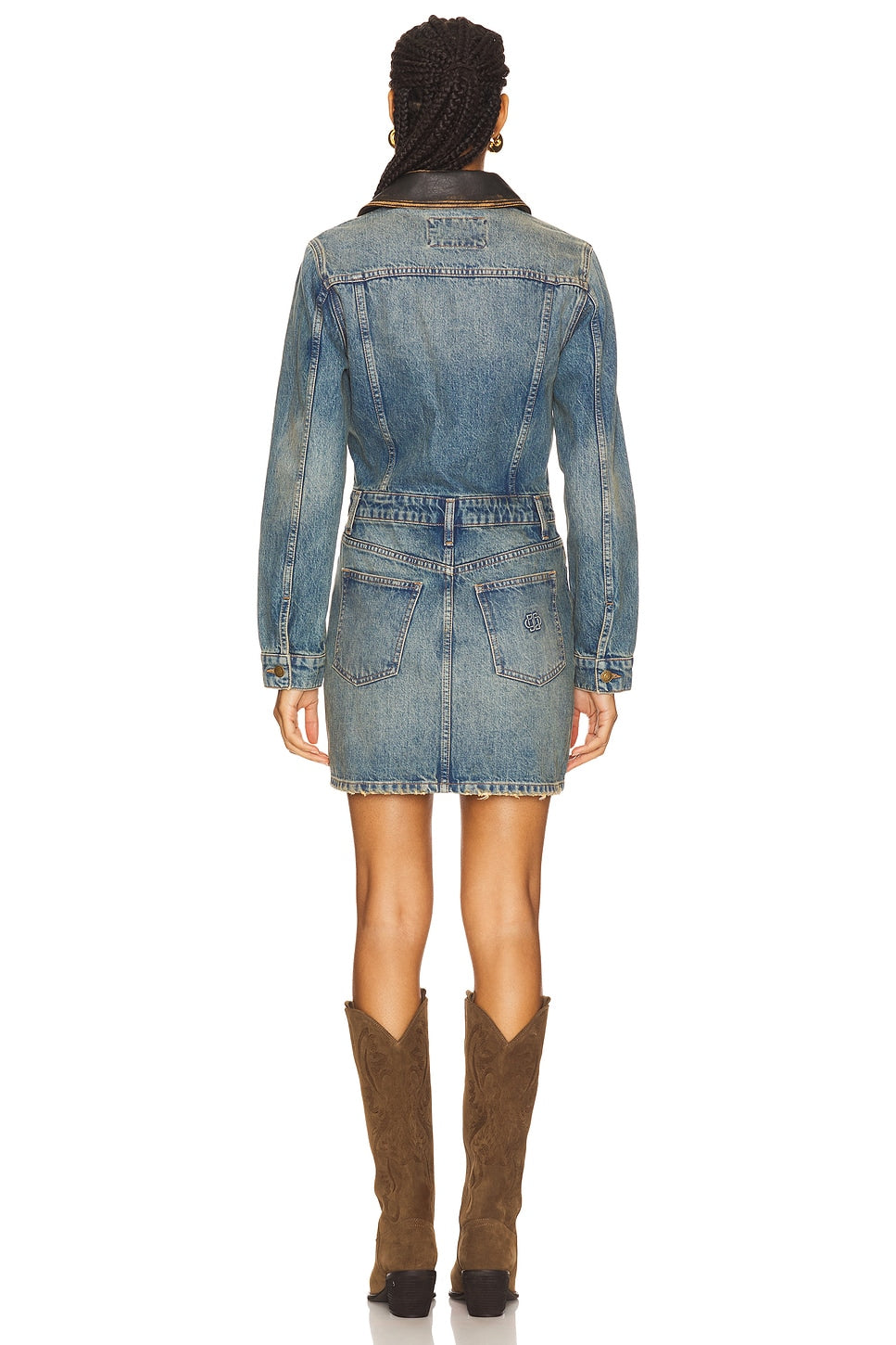 Maxella Denim Jacket Mini Dress SIMKHAI