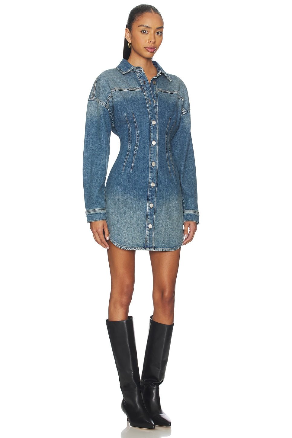 Shaped Denim Dress Good American