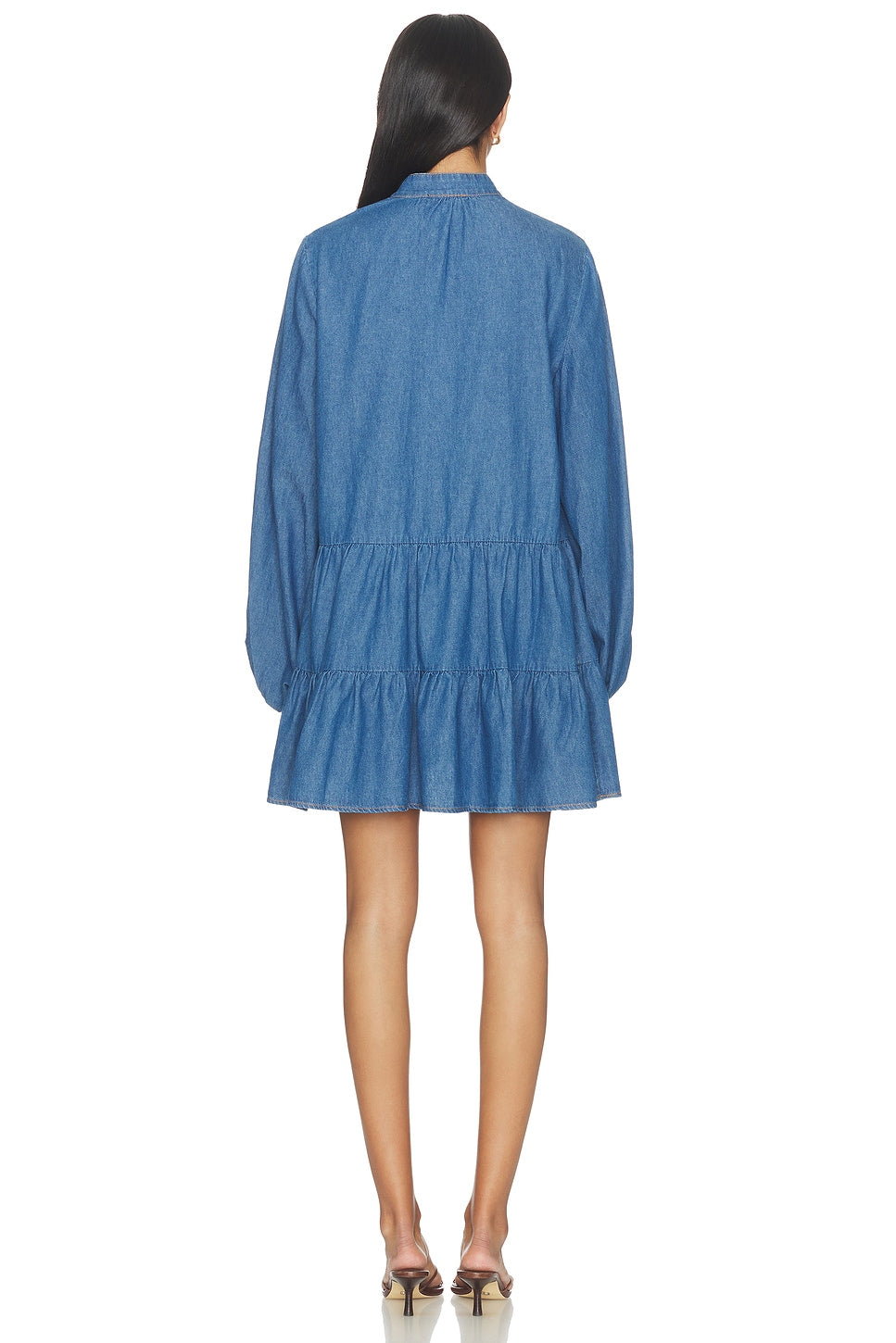 Antonia Chambray Mini Dress Bardot