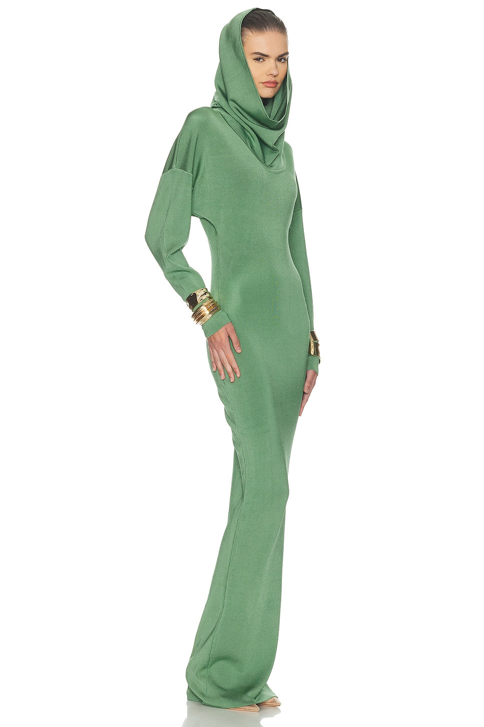 Emmalynn Cowl Shine Gown Helsa
