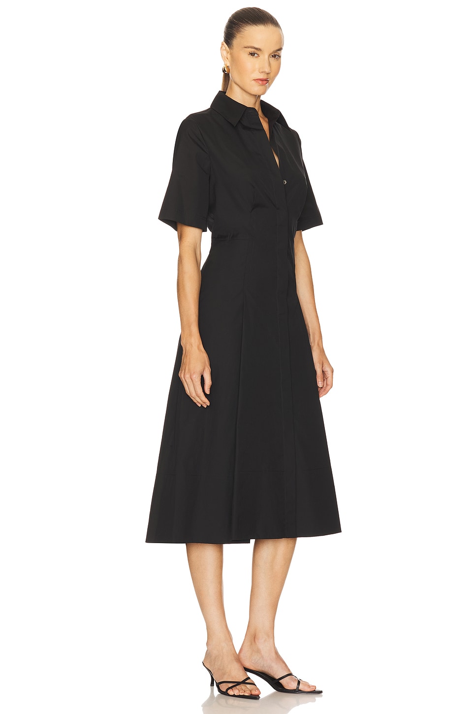 Short Sleeve Shirt Dress Vince
