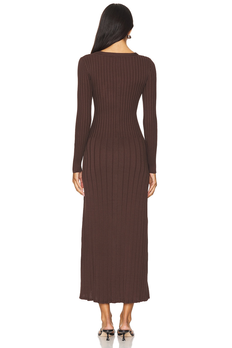 Laced Long Sleeve Midi Dress SOVERE