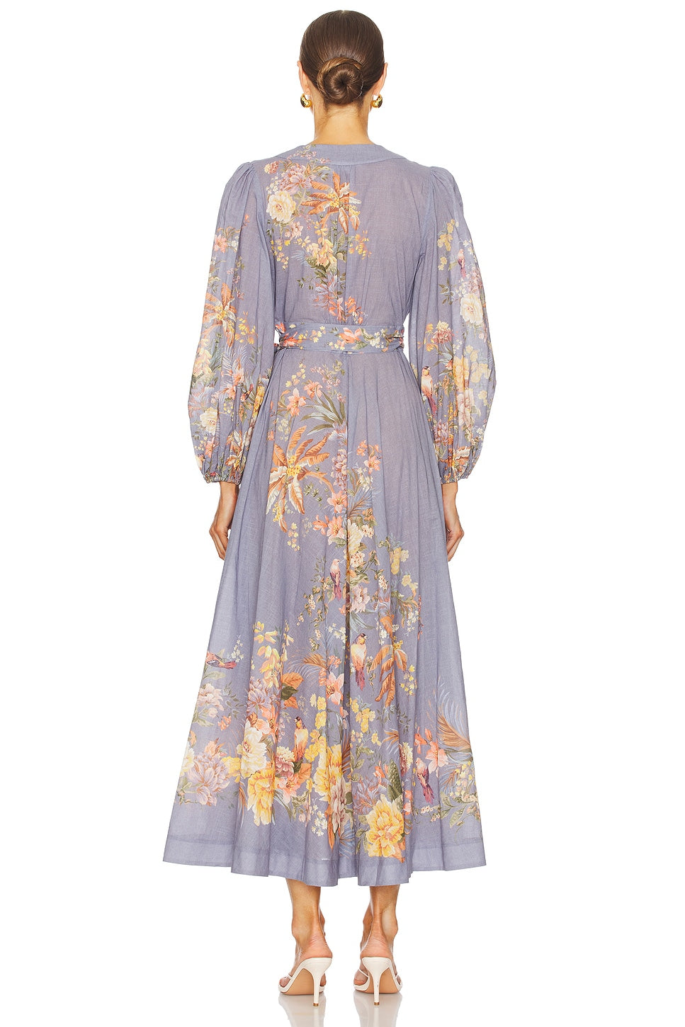 Tallow Wrap Midi Dress Zimmermann