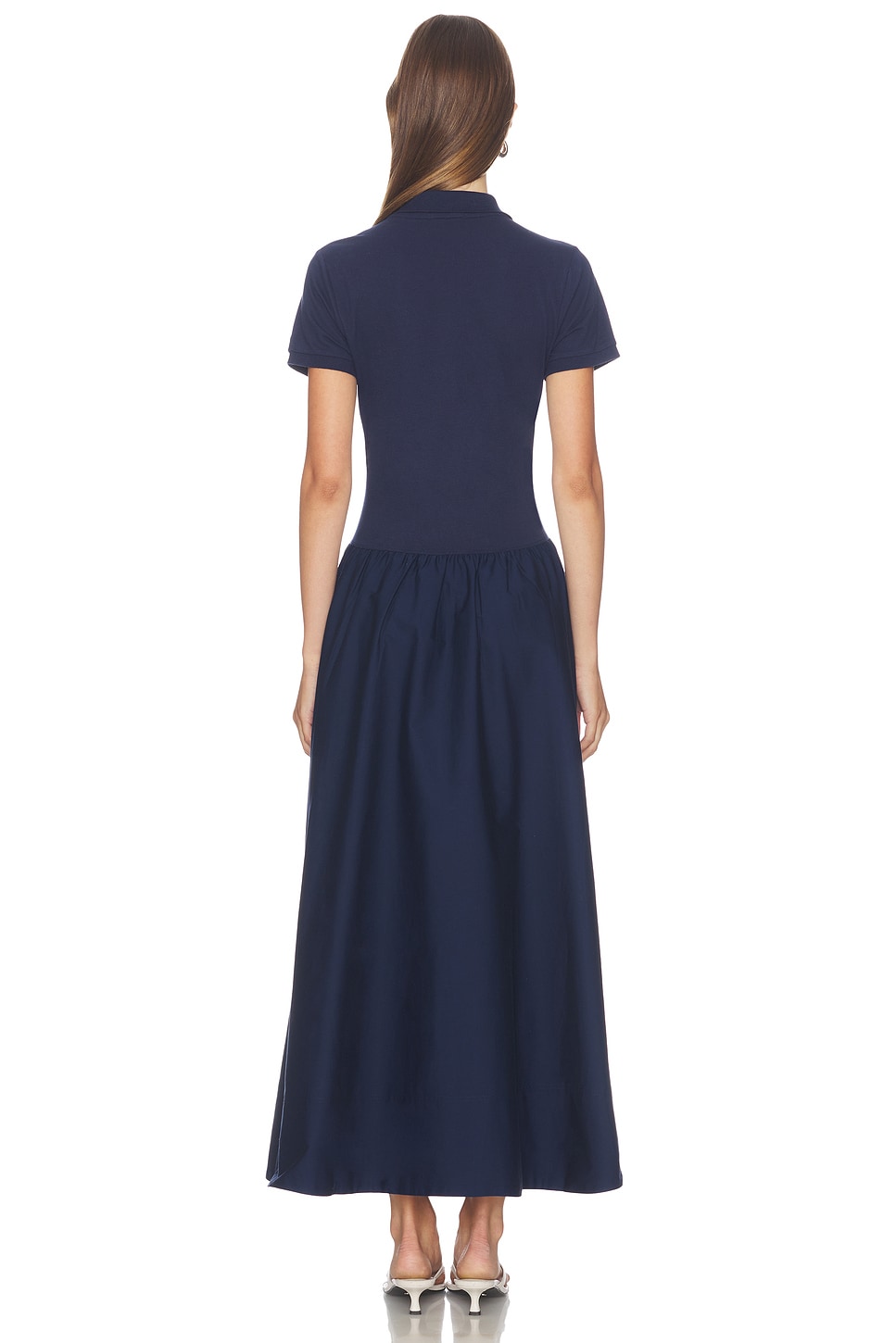 Poplin Collared Short Sleeve A Line Dresses Polo Ralph Lauren