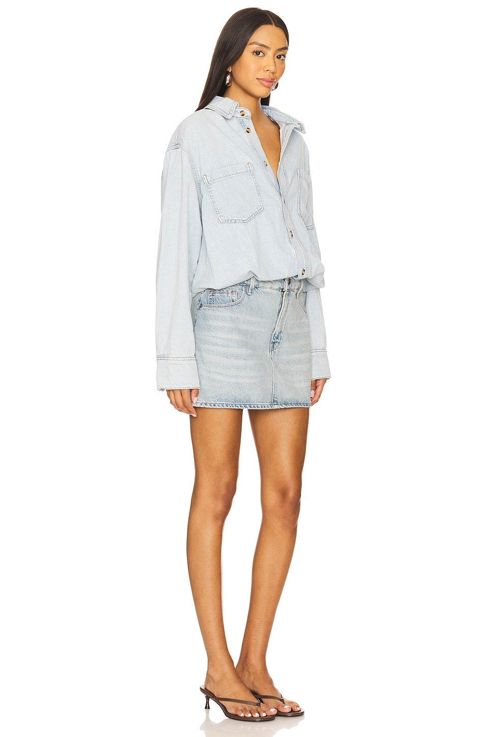Denim Shirt Dress Good American