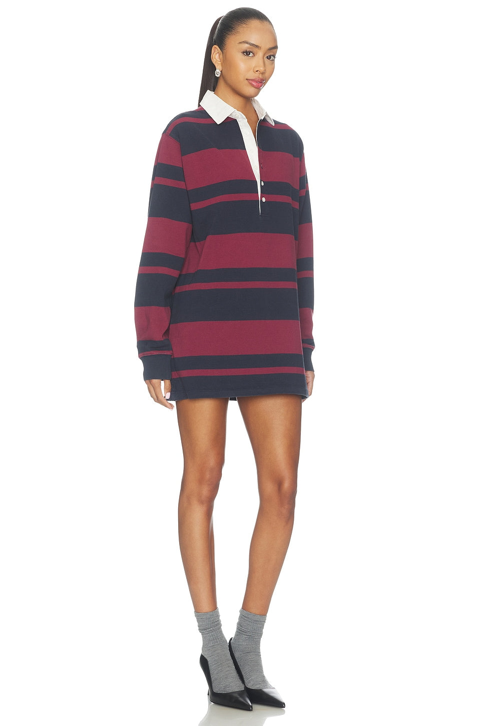 The Knit Rugby Mini Dress Good American