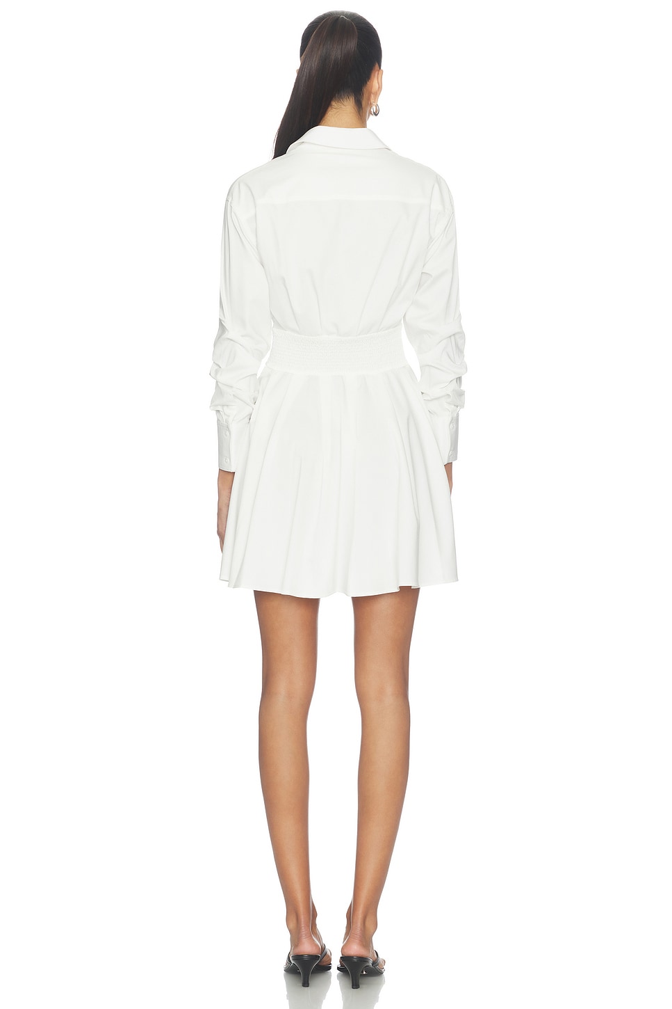 Edie Corset Button Down Mini Dress Alice + Olivia