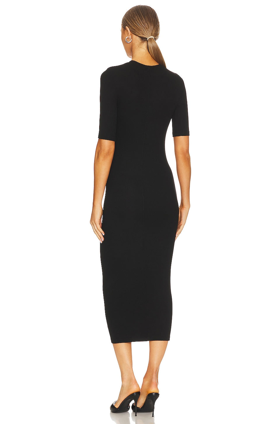 Half Sleeve Crew Midi Dress Enza Costa