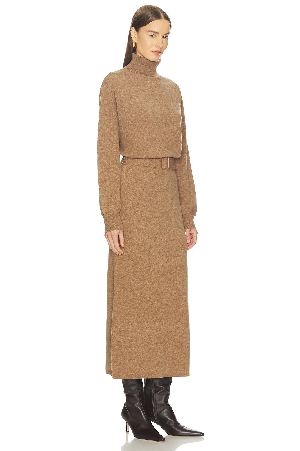 Leslia Belted Midi Dress L'Academie