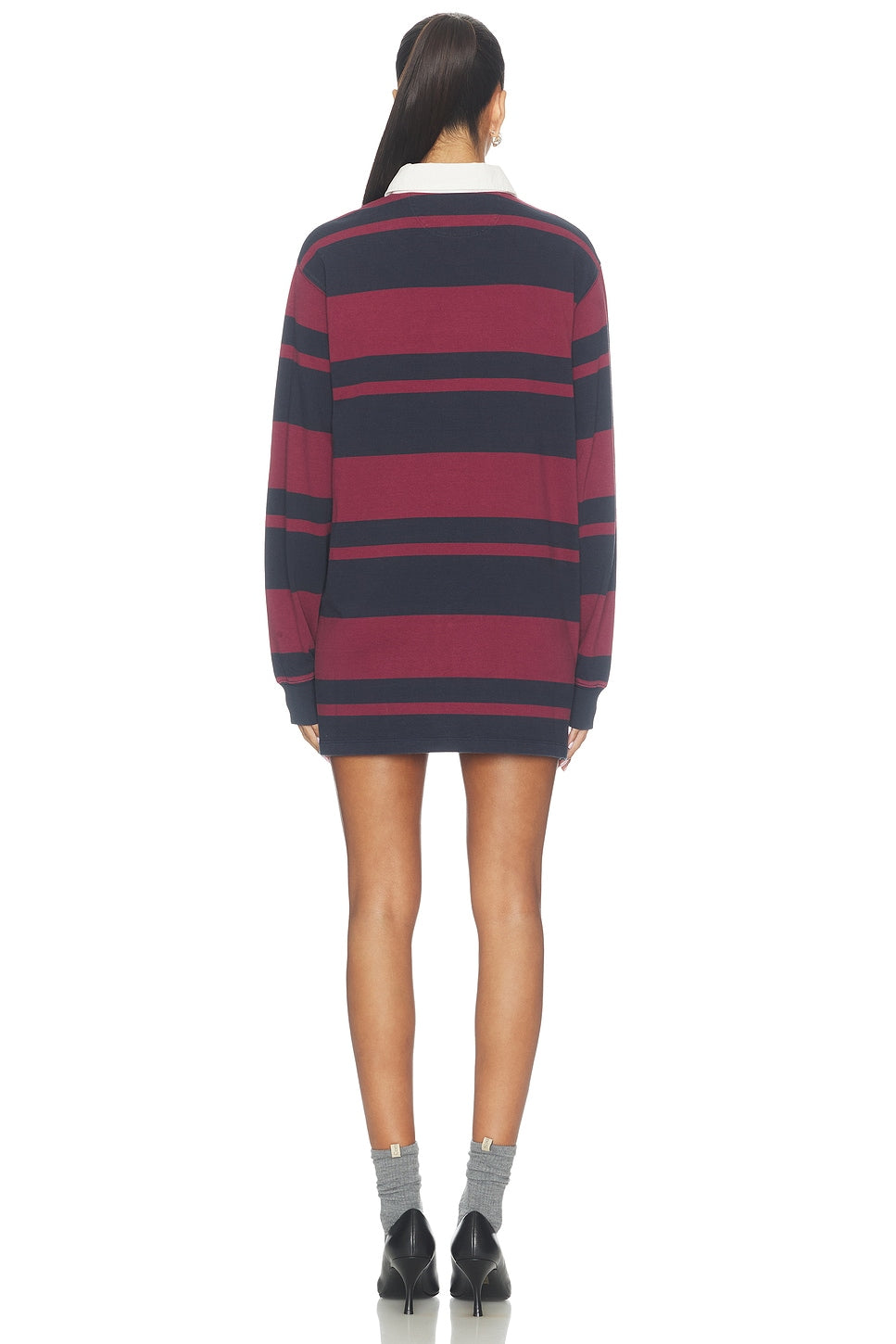 The Knit Rugby Mini Dress Good American