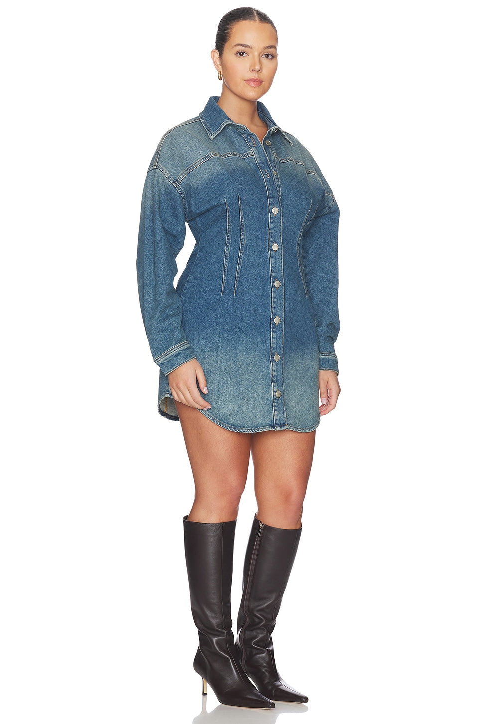 Shaped Denim Dress Good American
