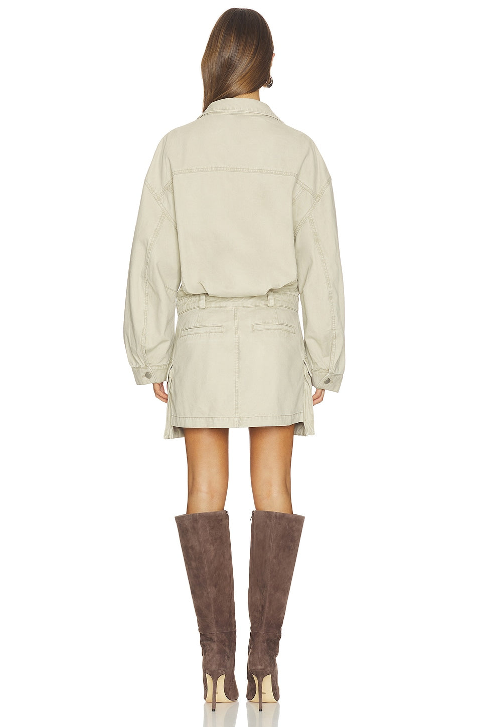 Drill Cargo Mini Dress Courtney Zheng