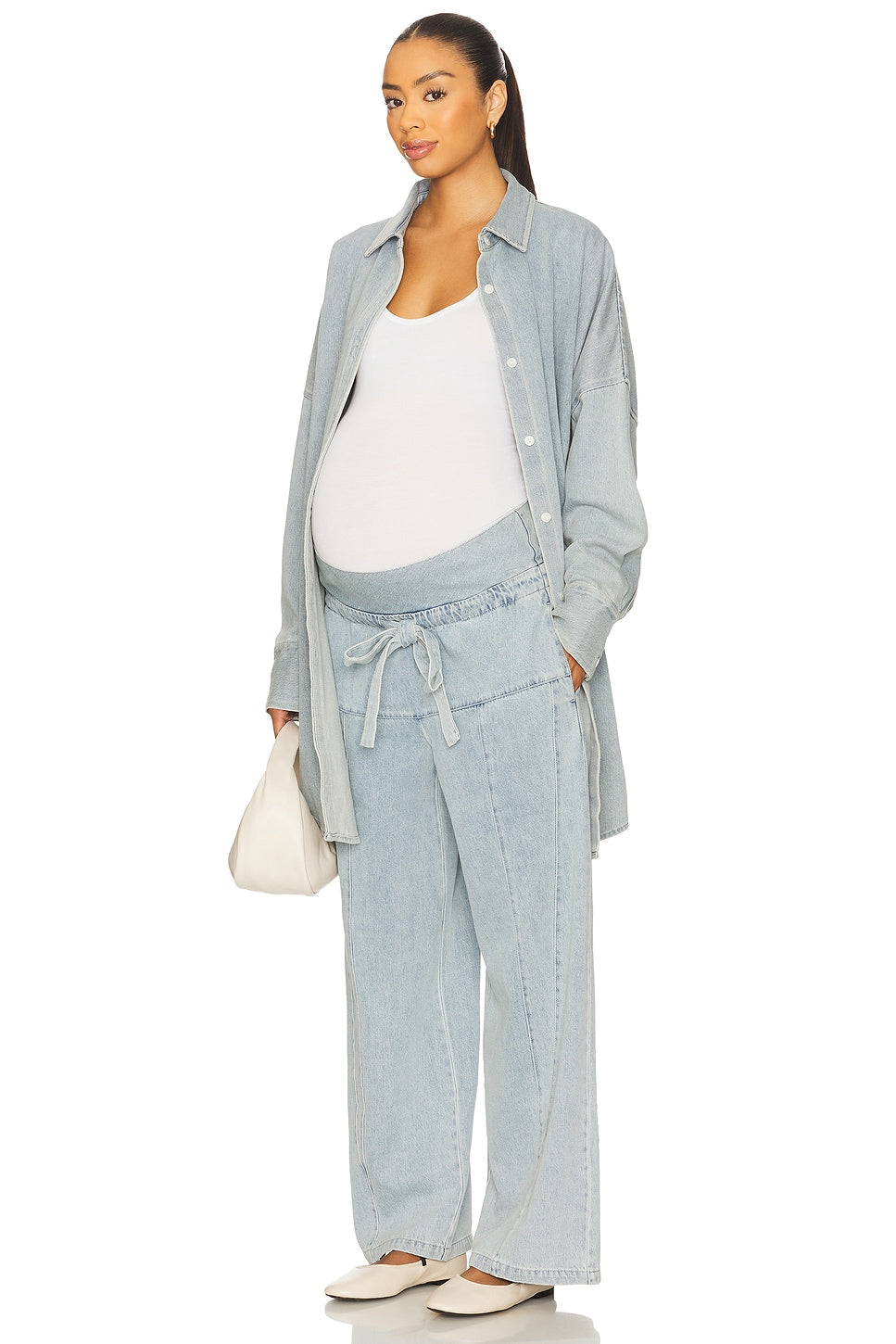 Denim Oversized Shirt Dress BUMPSUIT