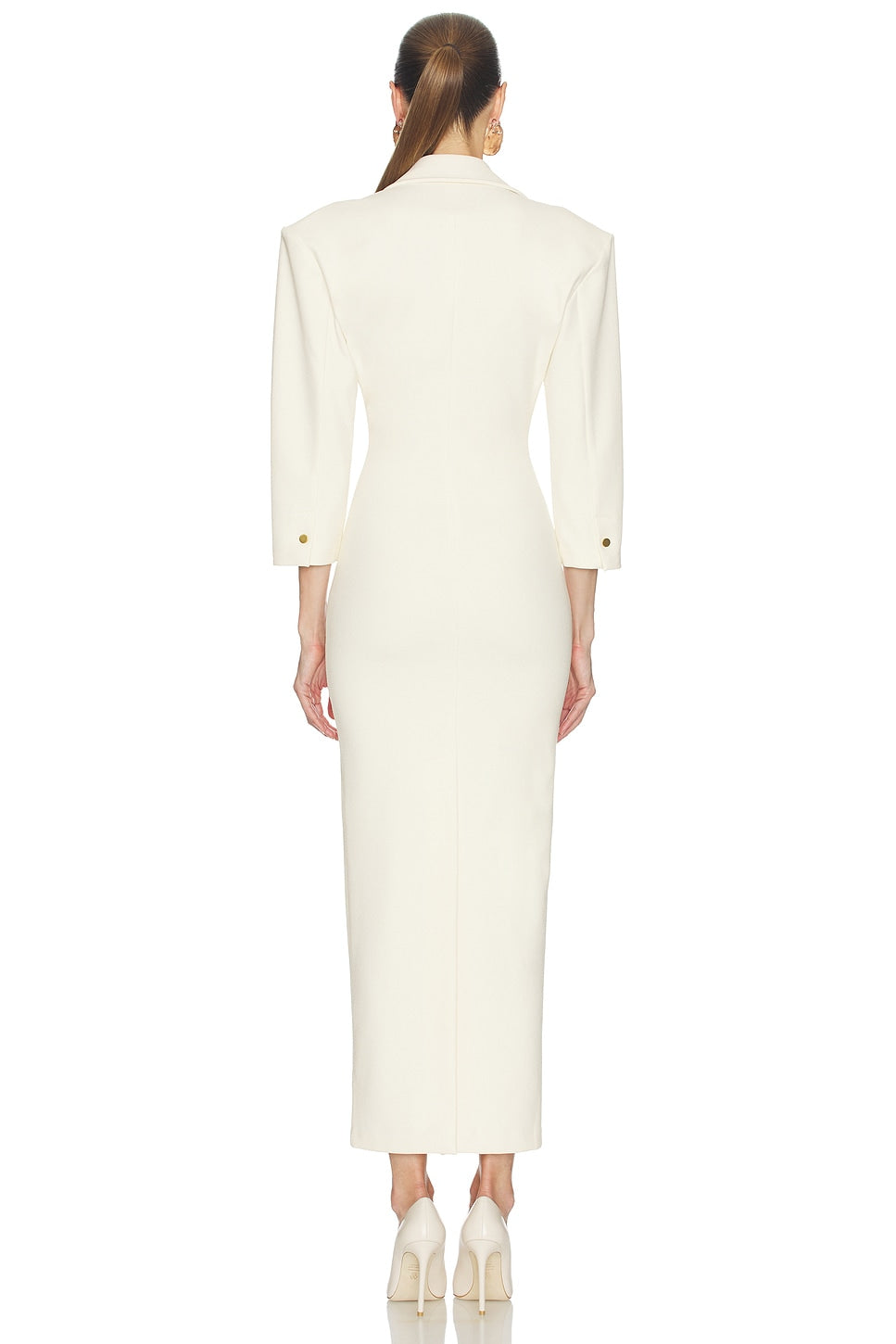 The Margaux Polo Dress in Thick Crepe Helsa