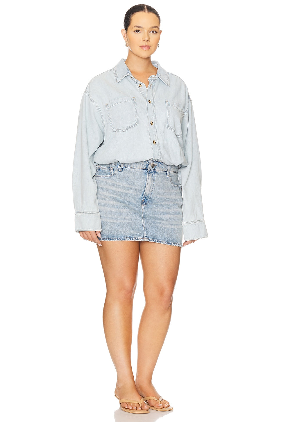 Denim Shirt Dress Good American