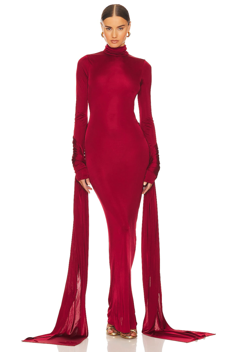Slinky Jersey Sarong Maxi Dress is Sold Out
