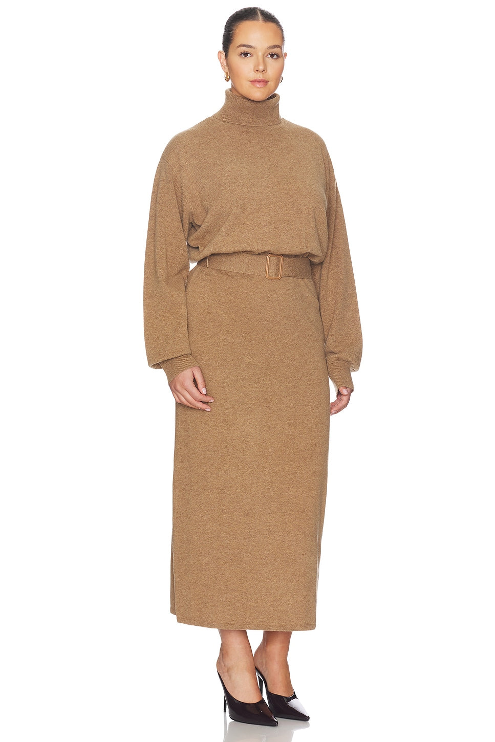 Leslia Belted Midi Dress L'Academie