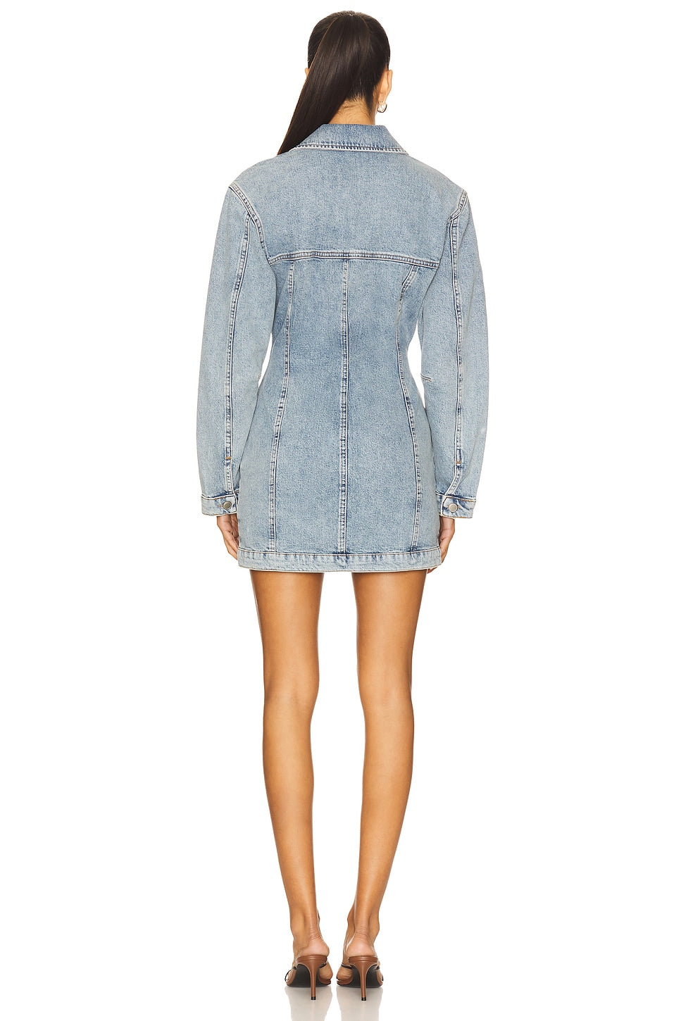 Barrel Long Sleeve Mini Dress Good American