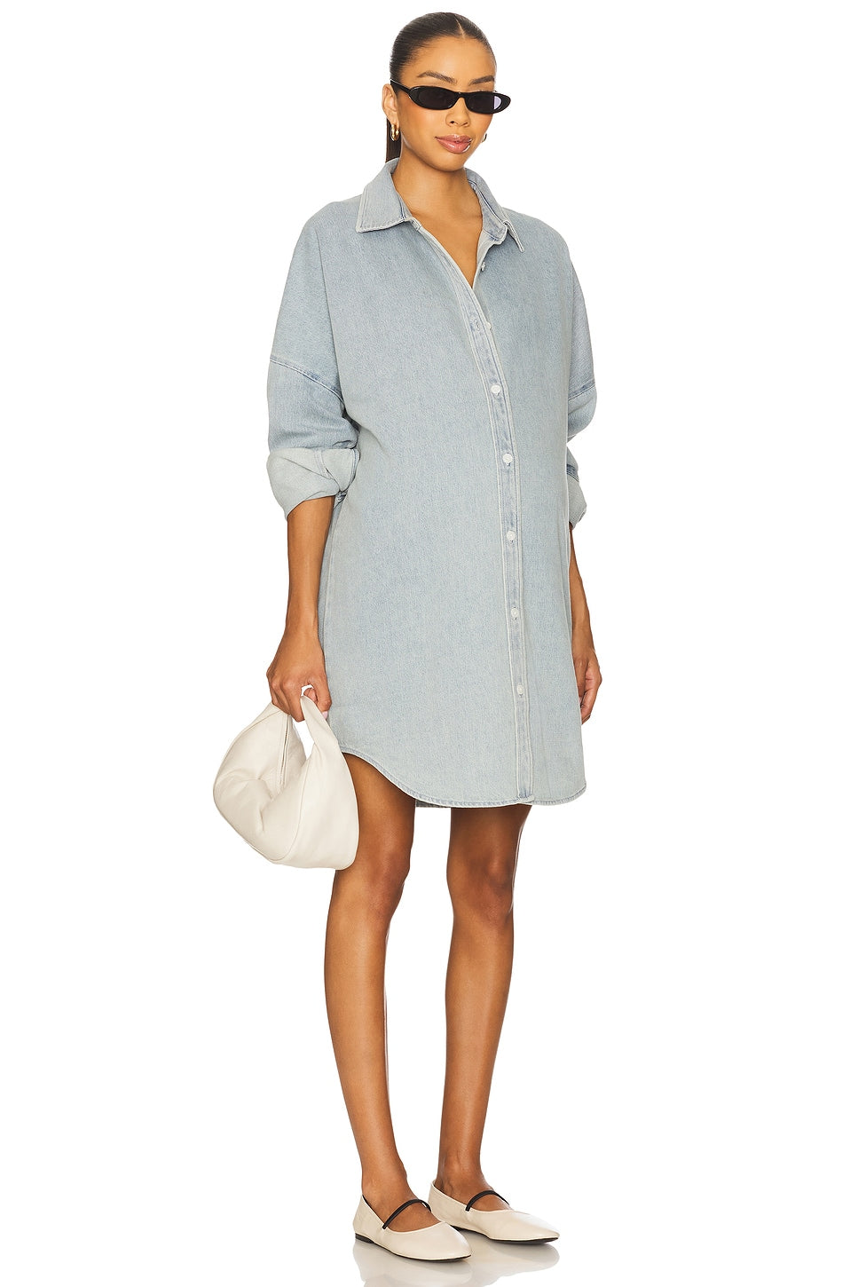 Denim Oversized Shirt Dress BUMPSUIT