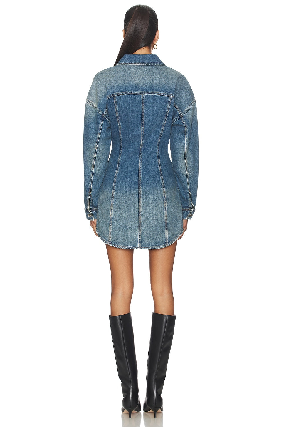 Shaped Denim Dress Good American