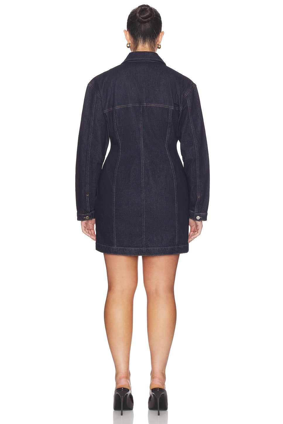 Barrel Long Sleeve Mini Dress Good American