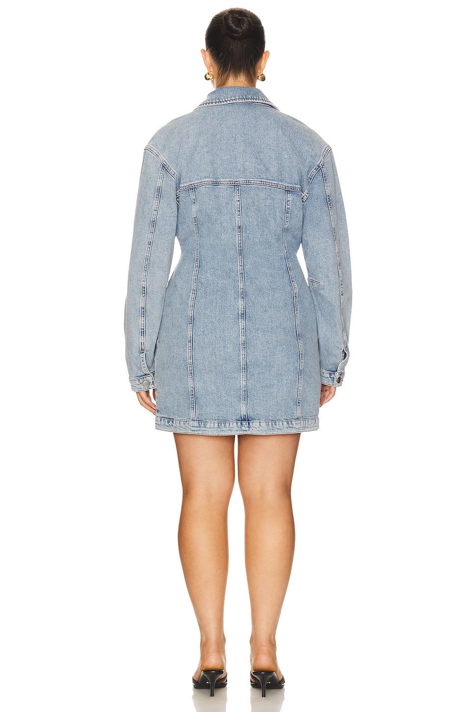 Barrel Long Sleeve Mini Dress Good American