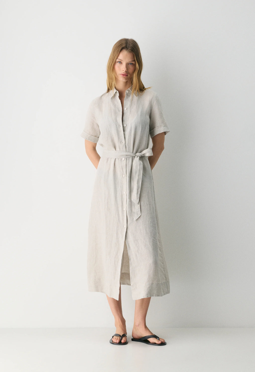 Eleta Linen Maxi Dress