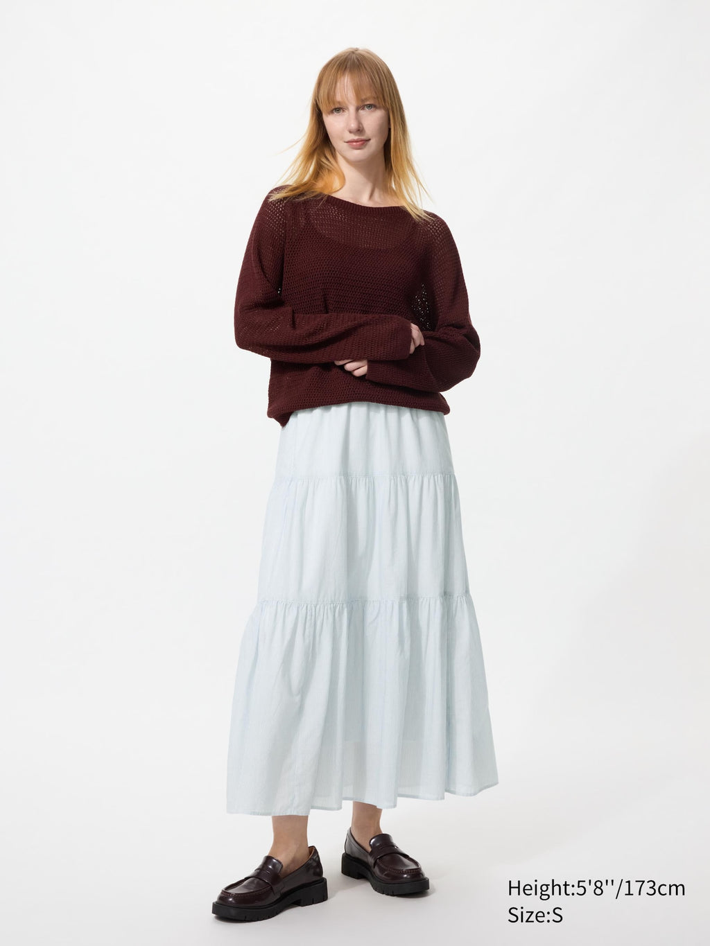 Tiered Maxi Skirt | Stripe