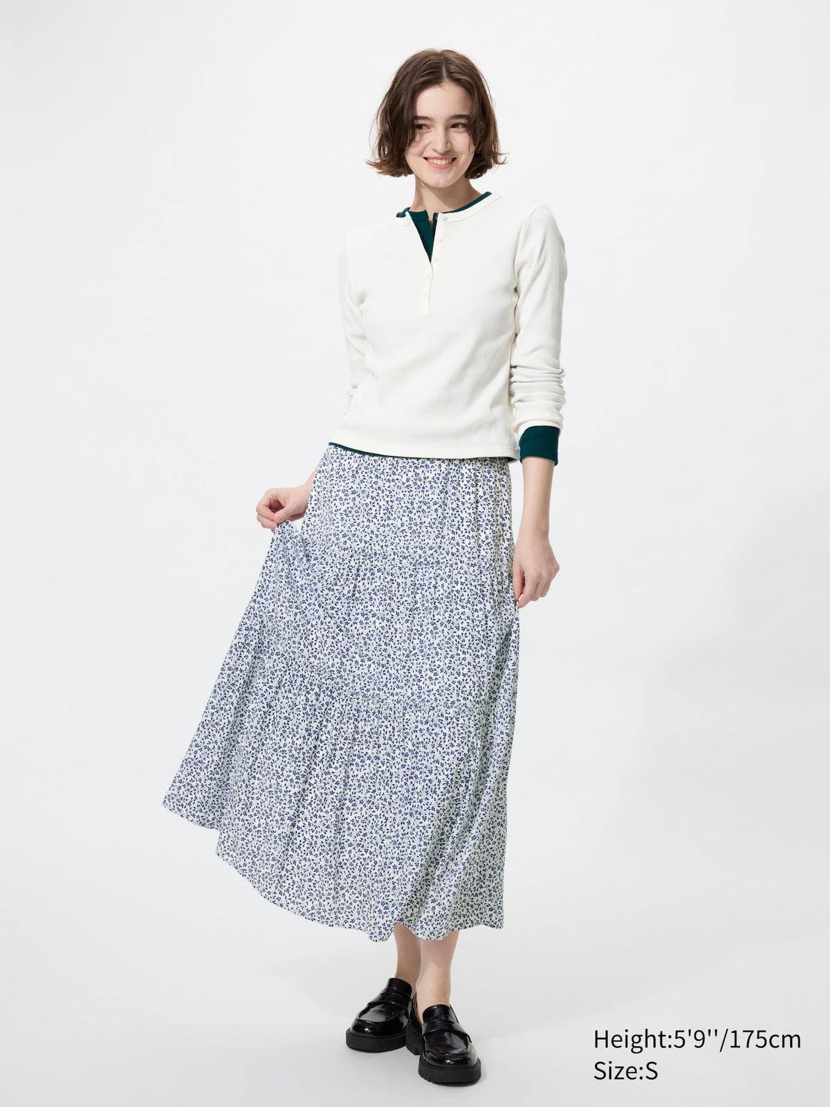 Tiered Maxi Skirt | Printed
