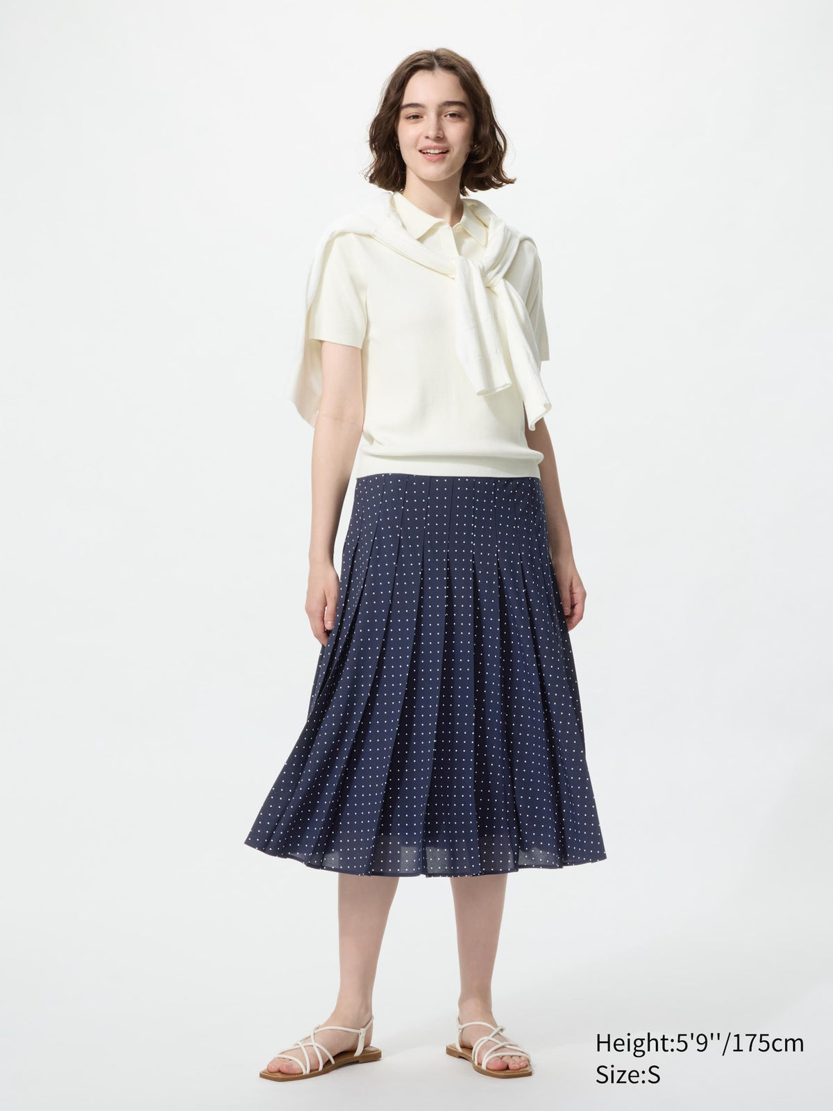 Chiffon Pleated Midi Skirt | Print
