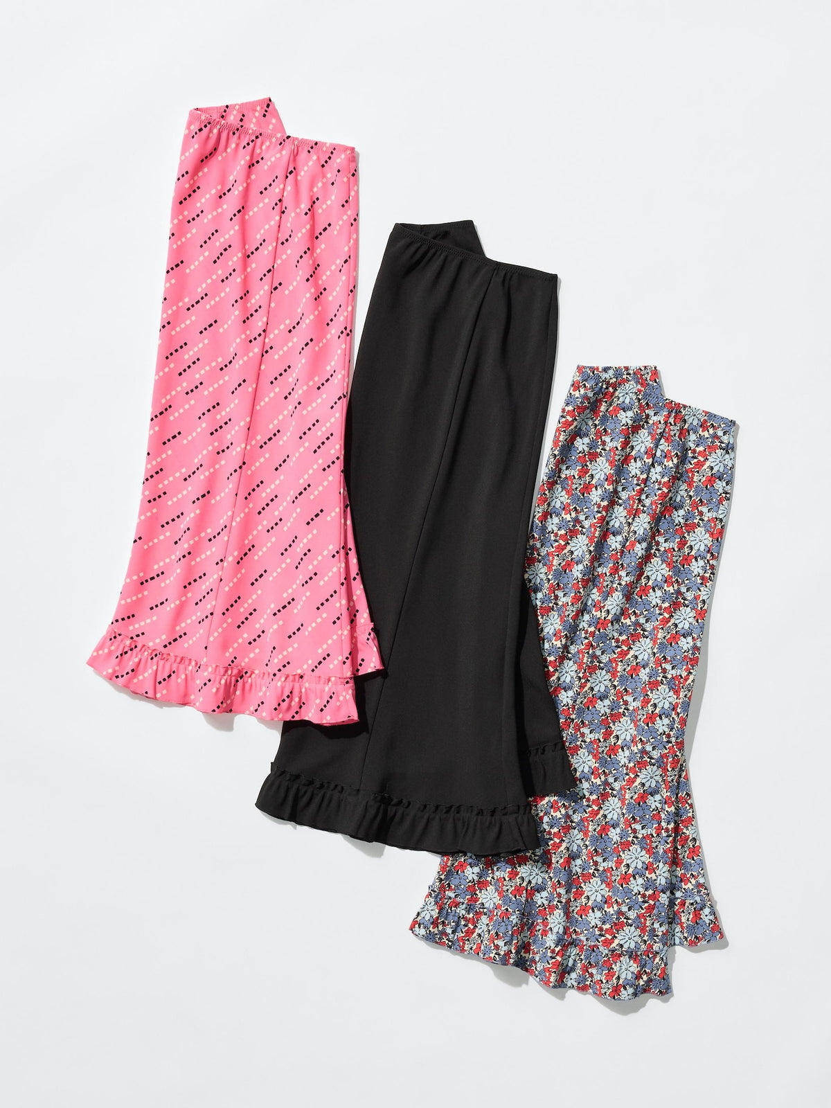 Flare Long Skirt | Print