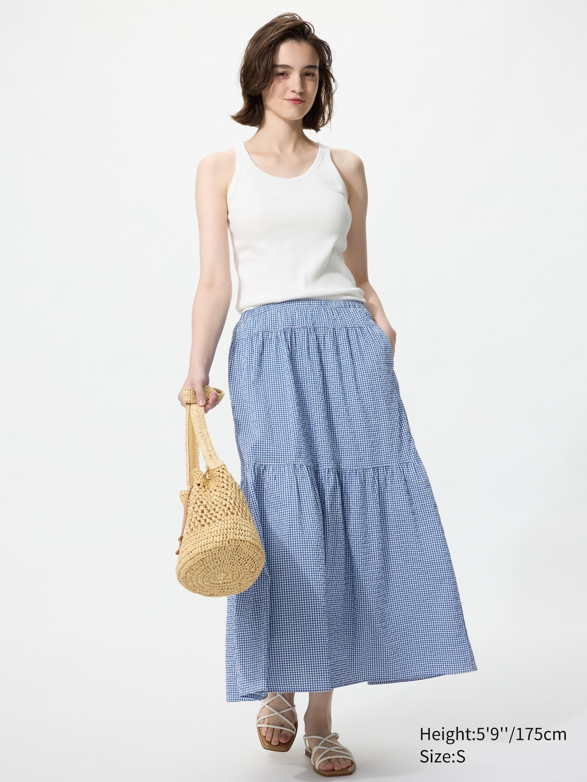 Tiered Maxi Skirt | Gingham