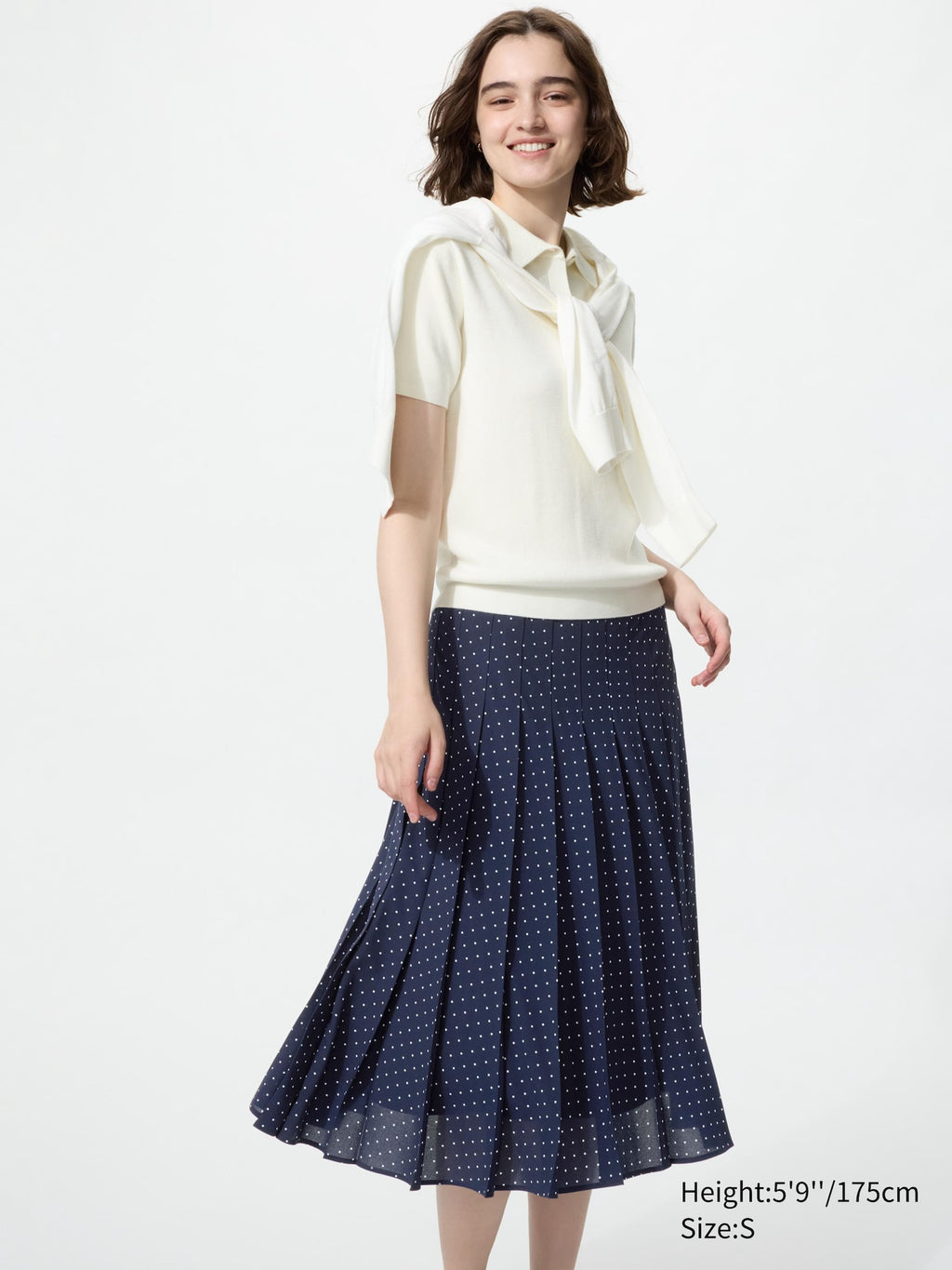 Chiffon Pleated Midi Skirt | Print